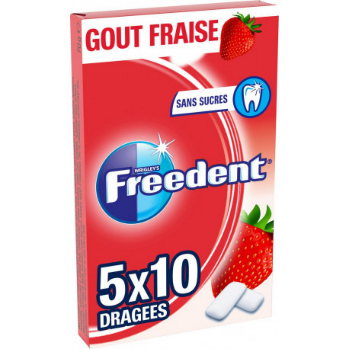 FREEDENT Fresh strawberry without sugar 70 G