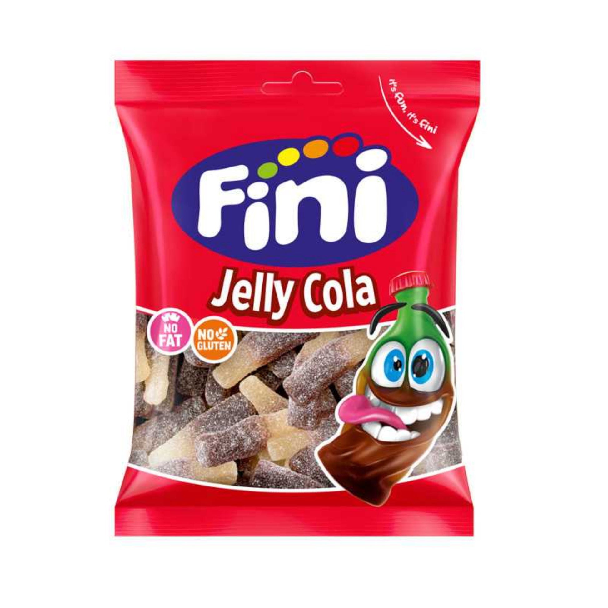 FINI Jelly Cola – bonbons cola sans gélatine, tendres et acidulés.