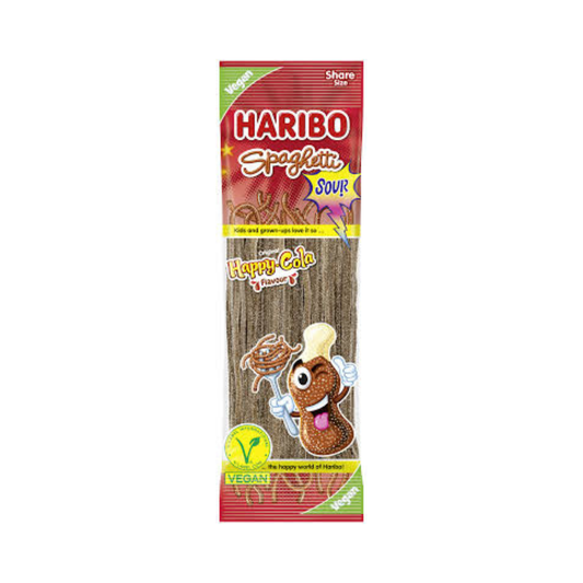 HARIBO Spaghetti Sour Cola Veggie 200g  (Origine Allemagne) -B72