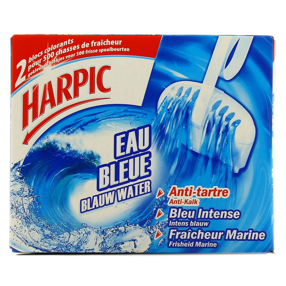 HARPIC Bloc WC eau bleue x2 76g -J12