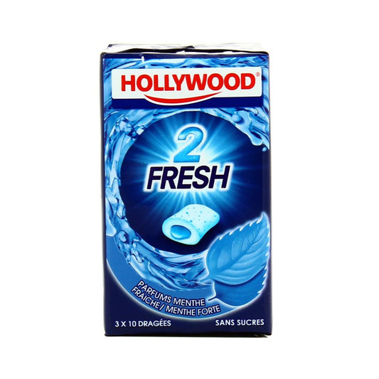 Hollywood chewing gum with strong mint without sugars 2Fresh -B31