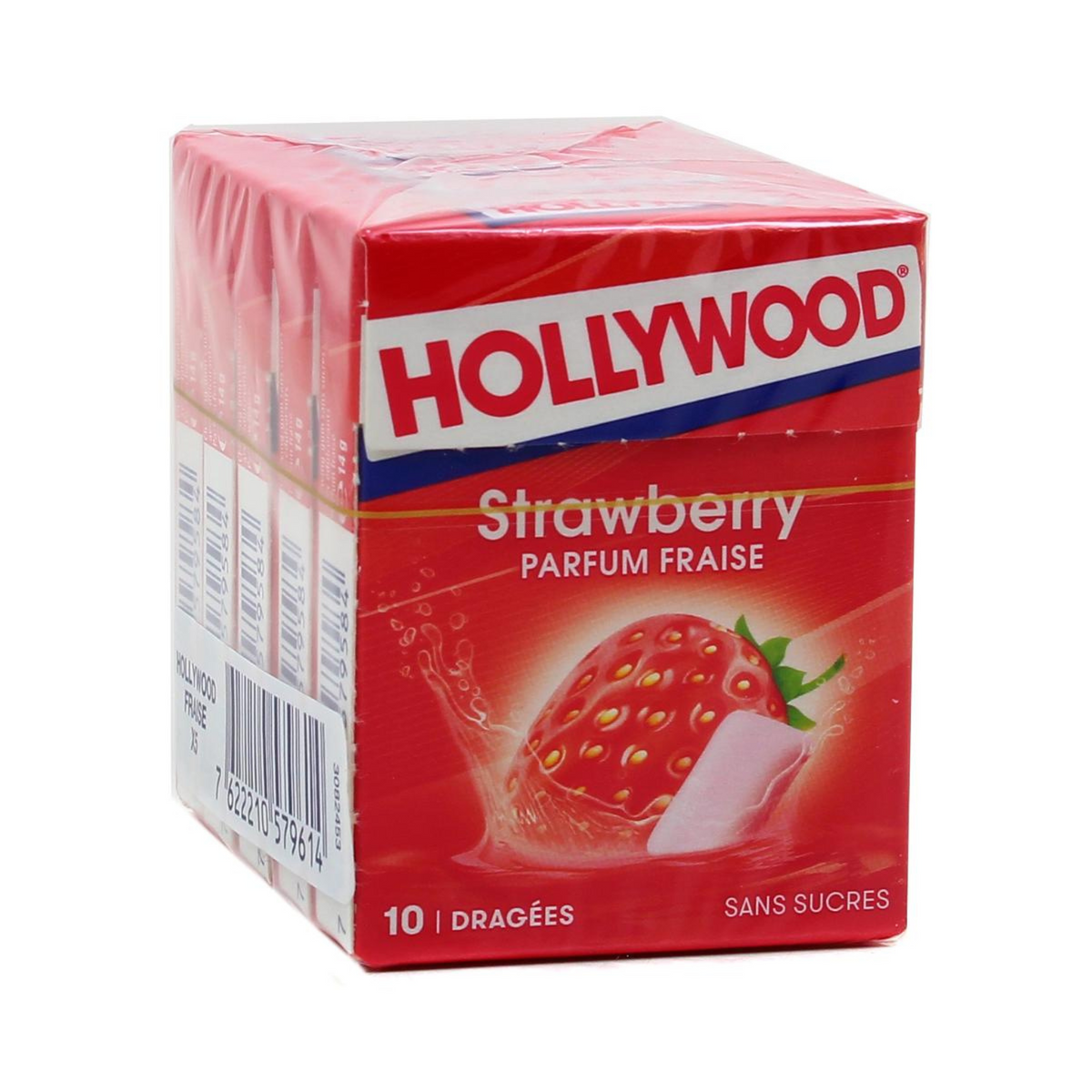 HOLLYWOOD Strawberry chewing gum without sugar 70 g