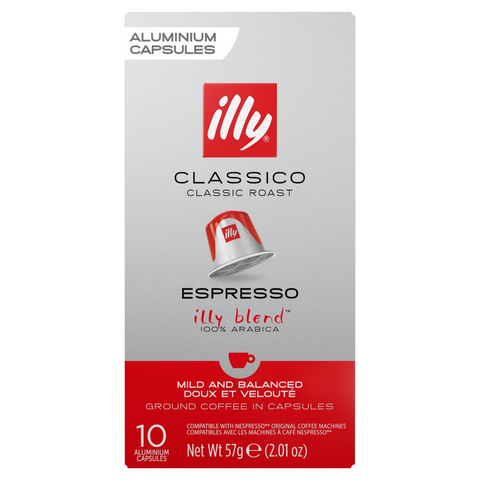 Illy Café Casules Espresso Classico Compatible Nespresso 57g