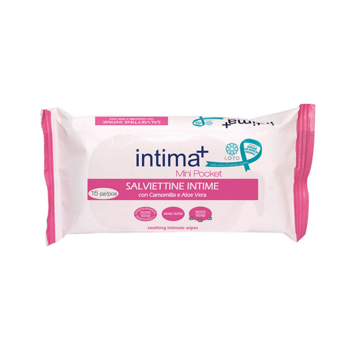 INTIMA Lingettes Intimes à l'extrait d'Hamamélis 200g -J103