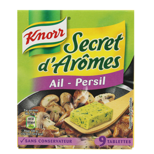 KNORR Assaisonnement Secret d'Arômes Ail et Persil 90g -F13