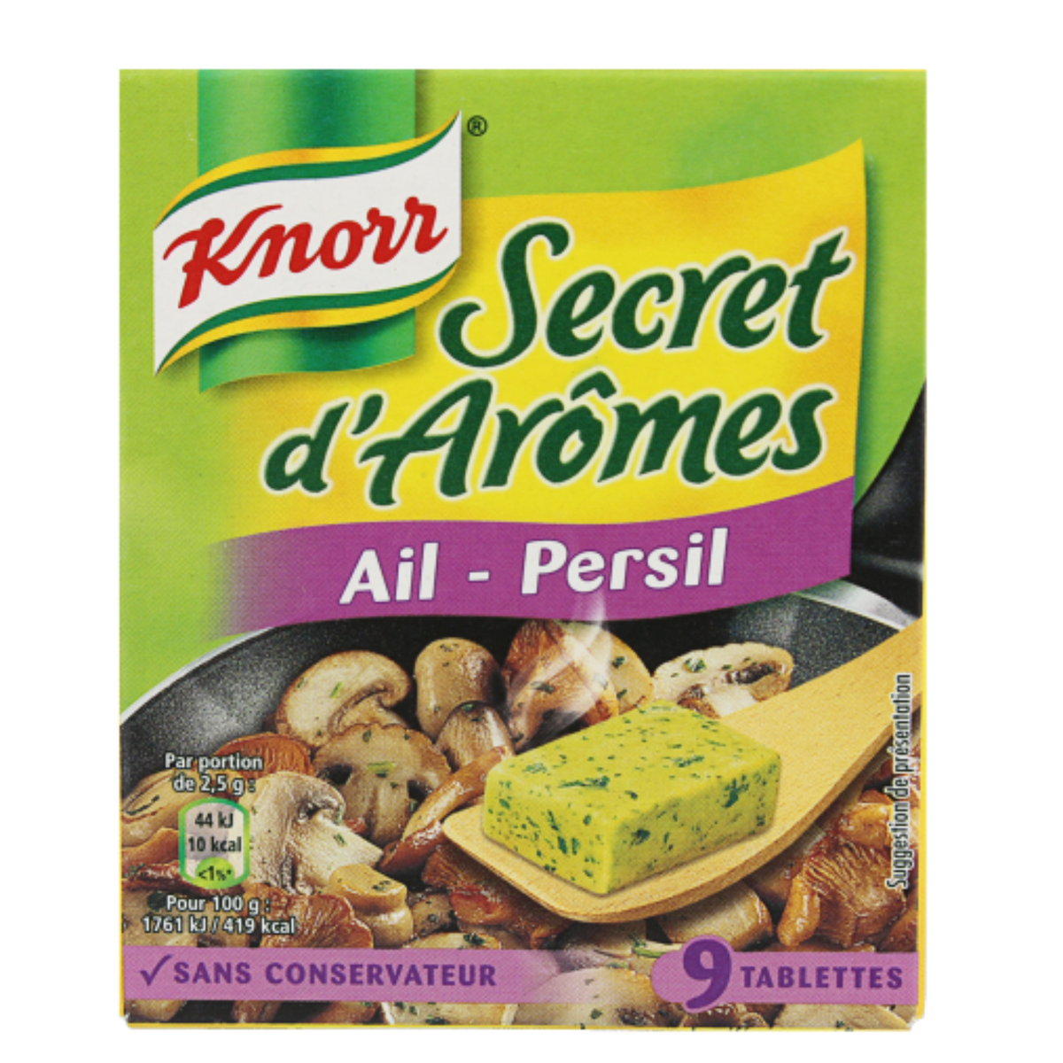 KNORR Assaisonnement Secret d'Arômes Ail et Persil 90g -F12