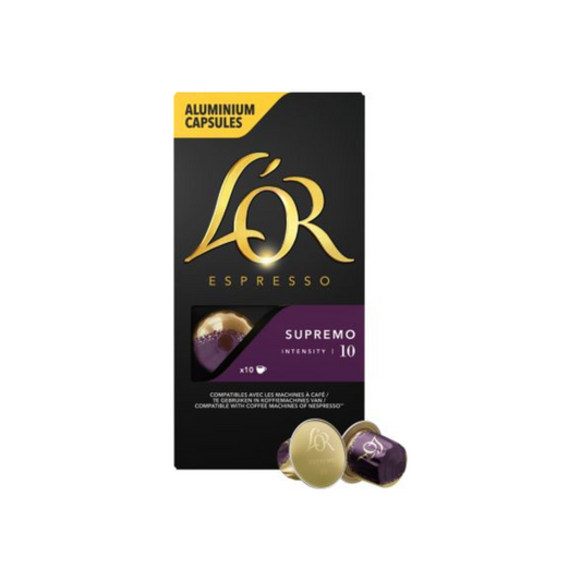 Gold coffee compatible capsules nespresso supremo intensity 10 52 g -F84