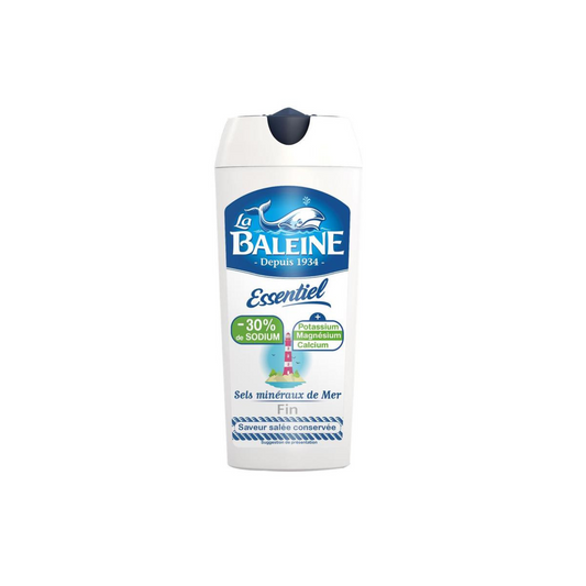 LA BALEINE Sel fin essentiel 30% de sodium en moins 125g — Épicerie française Montréal | Euro-Market