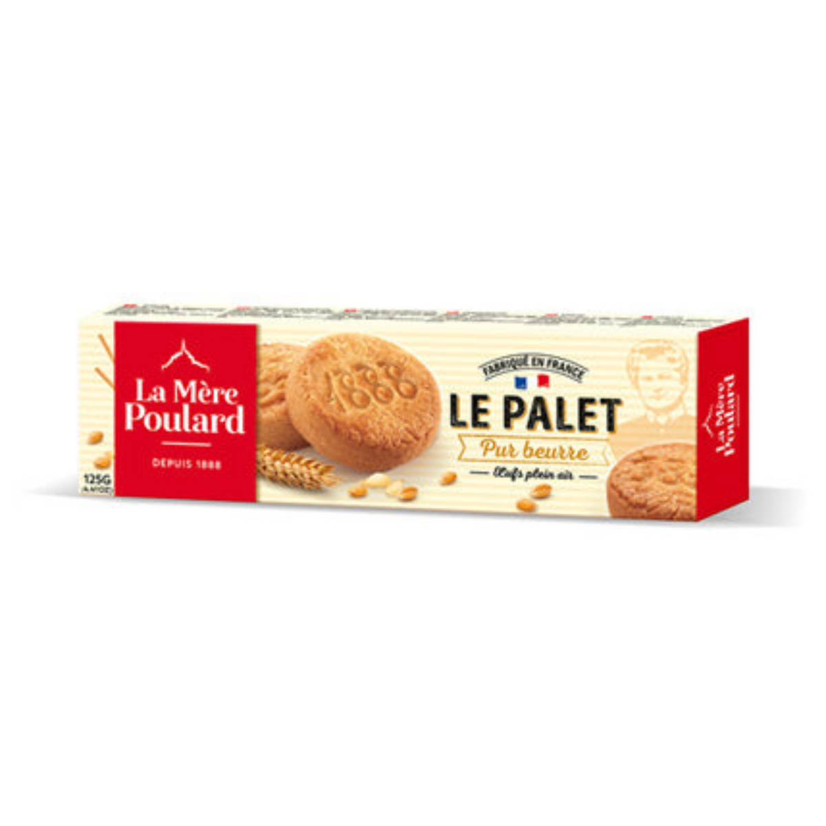 LA MERE POULARD Palets pur Beurre 125g -A113