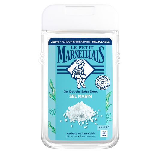 LE PETIT MARSEILLAIS Gel douche Hydratant au Sel Marin 250ml -J70