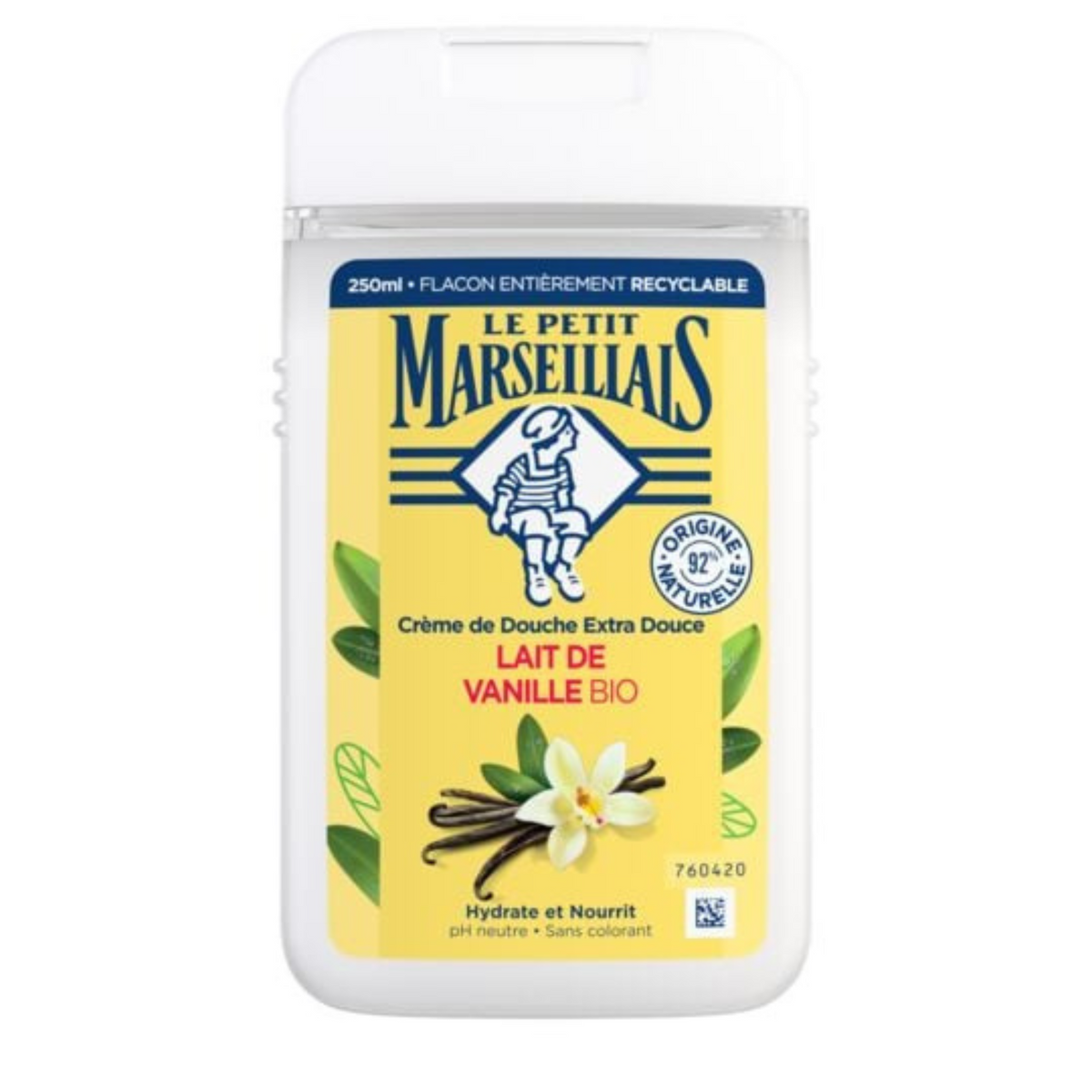 Le Petit Marseillais Gel Shower Organic Vanilla Milk 250ml -i134/J90