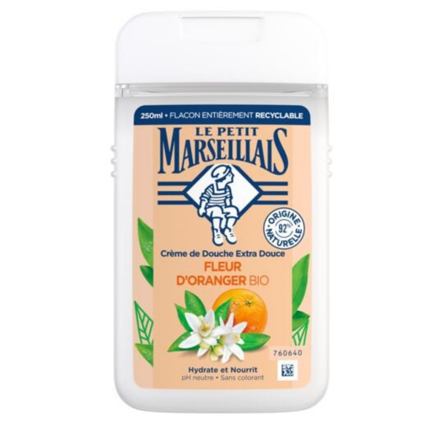 LE PETIT MARSEILLAIS Gel douche Xtra Doux Fleur d'Oranger bio 250ml -J92