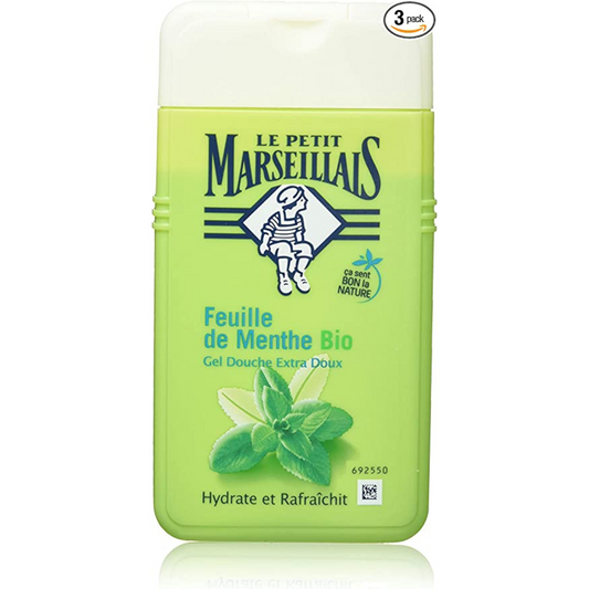 LE PETIT MARSEILLAIS Gel douche extra doux feuille de menthe 250ml -J110