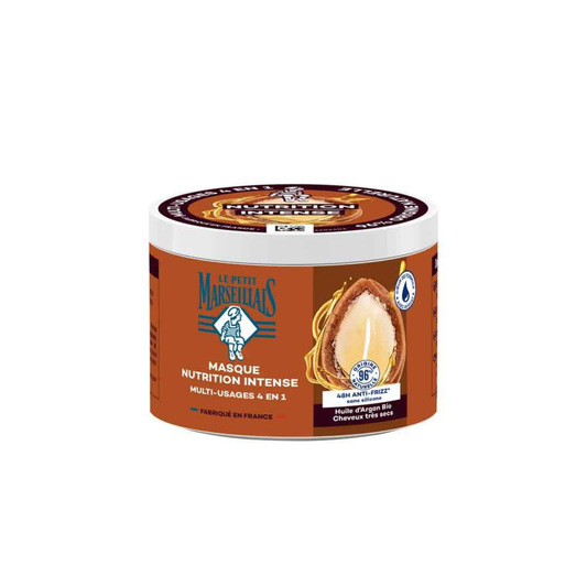 LE PETIT MARSEILLAIS Masque Soin Capillaire Nutrition Intense Multi Usage 4En1 Huile d'Argan Bio 370ml -J41