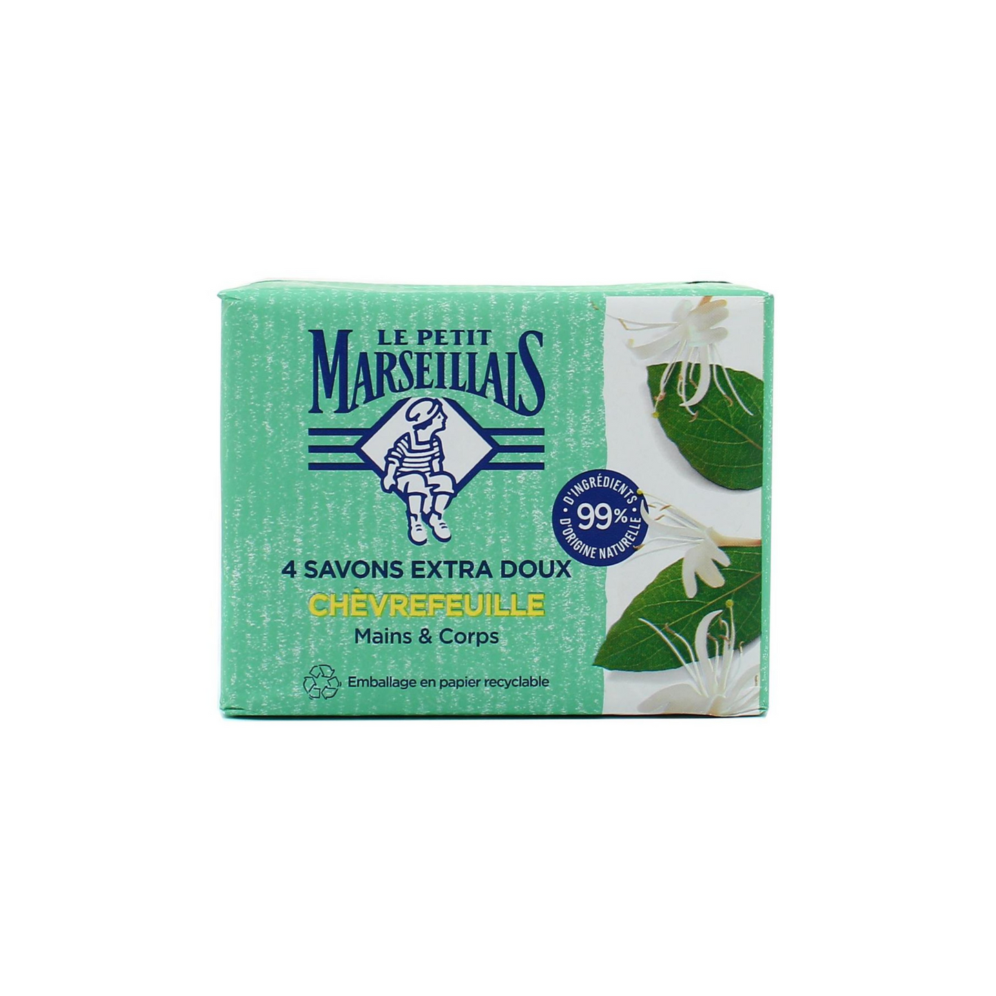 LE PETIT MARSEILLAIS Savon Chevrefeuille 4x100g -J82