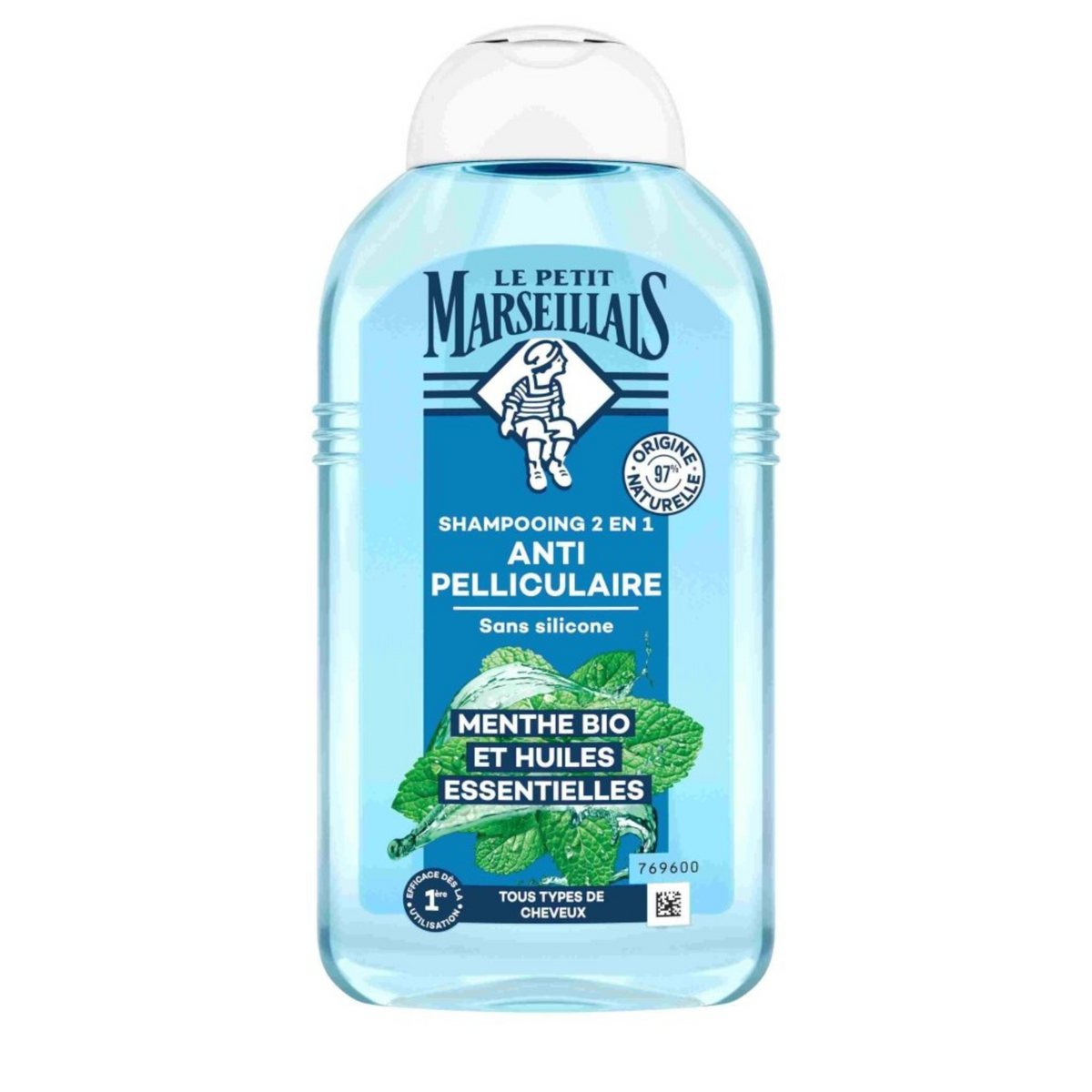 LE PETIT MARSEILLAIS Shampoing Infusion Huiles Essentielles Menthe 250ml -J133