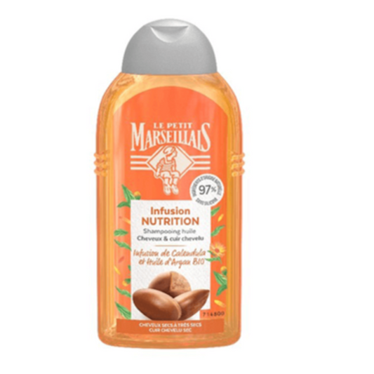LE PETIT MARSELLAIS Shampoing nutrition intense huile d'argan Bio 250ml -J101