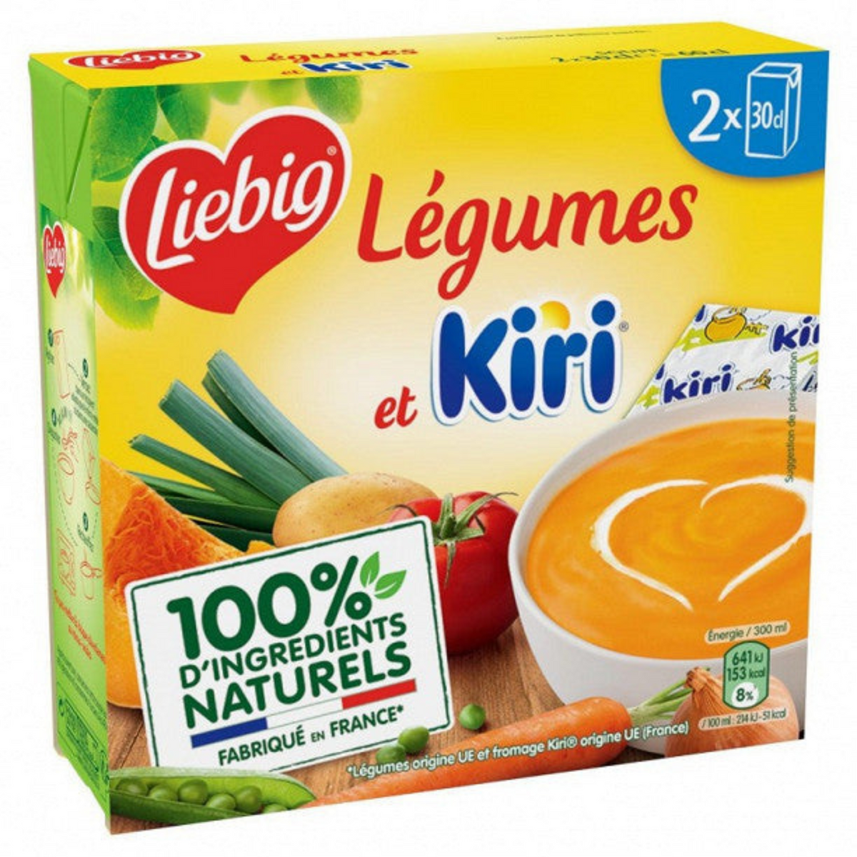 LIEBIG Doux Plaisirs légumes et KIRI 2x30cl -G32