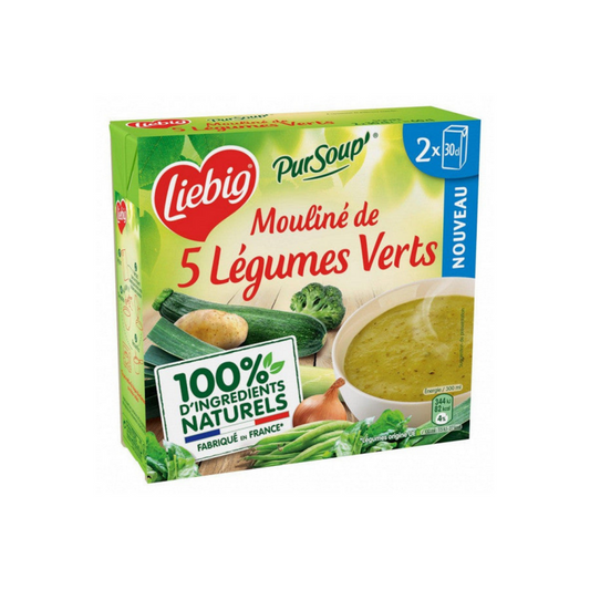 LIEBIG Mouliné de 5 légumes verts 2x30 CL -G31