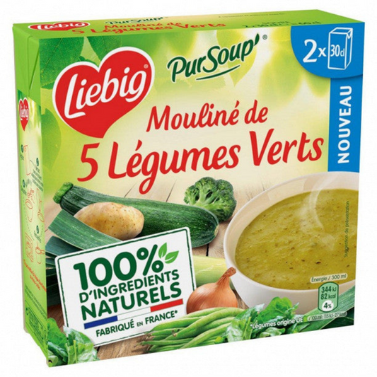 LIEBIG Mouliné de 5 légumes verts 2x30 CL -G31