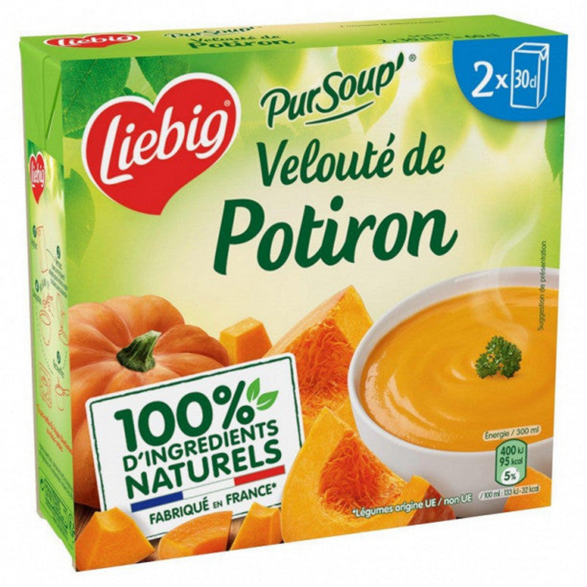 LIEBIG PurSoup' velouté de potiron à la crème fraiche 2x30cl  -G31