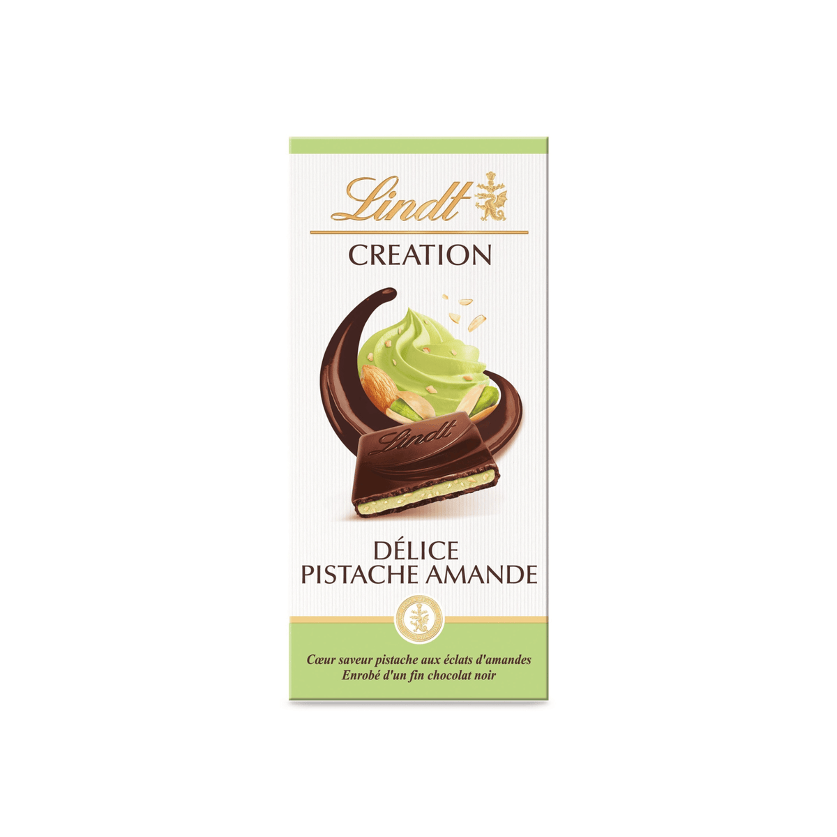 LINDT Création noir délice pistache amd 150g — Épicerie française Montréal | Euro-Market