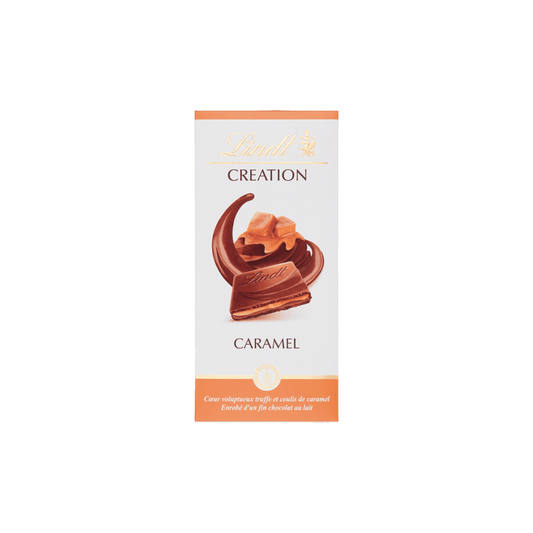 LINDT Chocolat au lait caramel 150 g — Épicerie française Montréal | Euro-Market