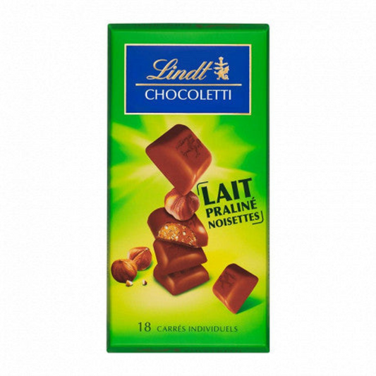 Lindt Chocoletti Milk Praline Hazelnuts 100G -B43
