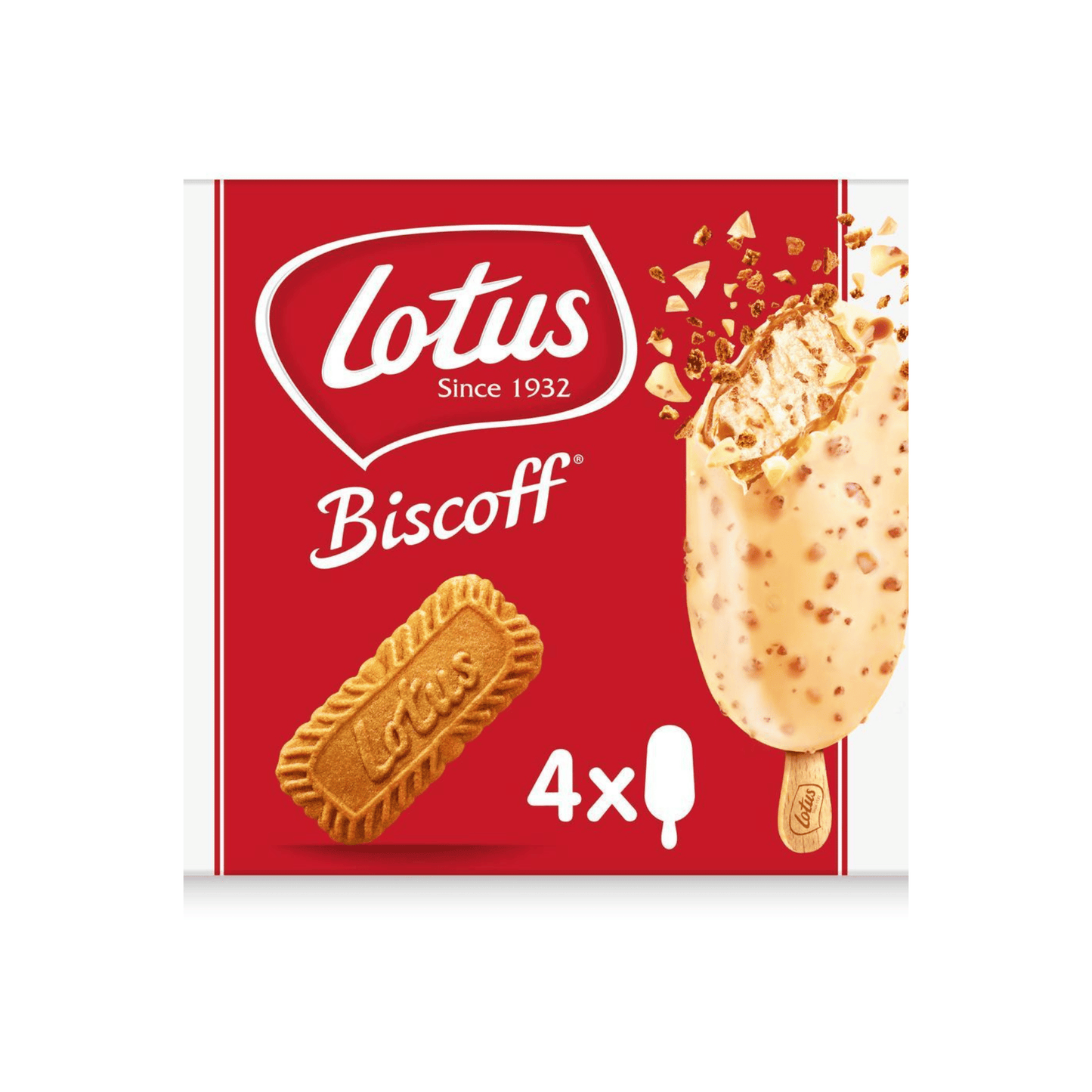 LOTUS Ice Cream White chocolat 4x90ml — Épicerie française Montréal | Euro-Market