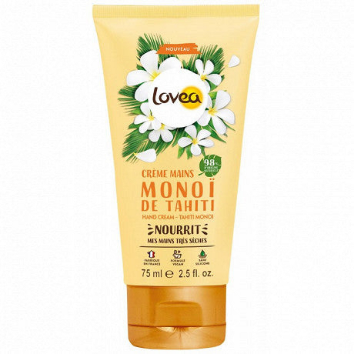 LOVEA Nourishing hand cream with Tahitian monoi for very dry skin 75ml -J41