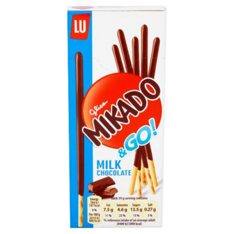 LU Milk chocolate chocolate sticks 117g