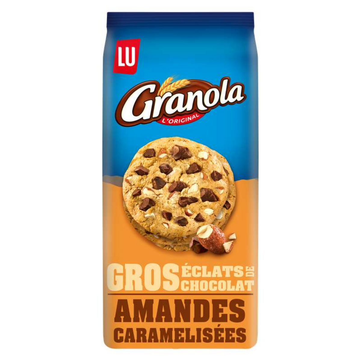 LU Granola Cookies Gros Éclats Chocolat et Amandes 184g  -A63