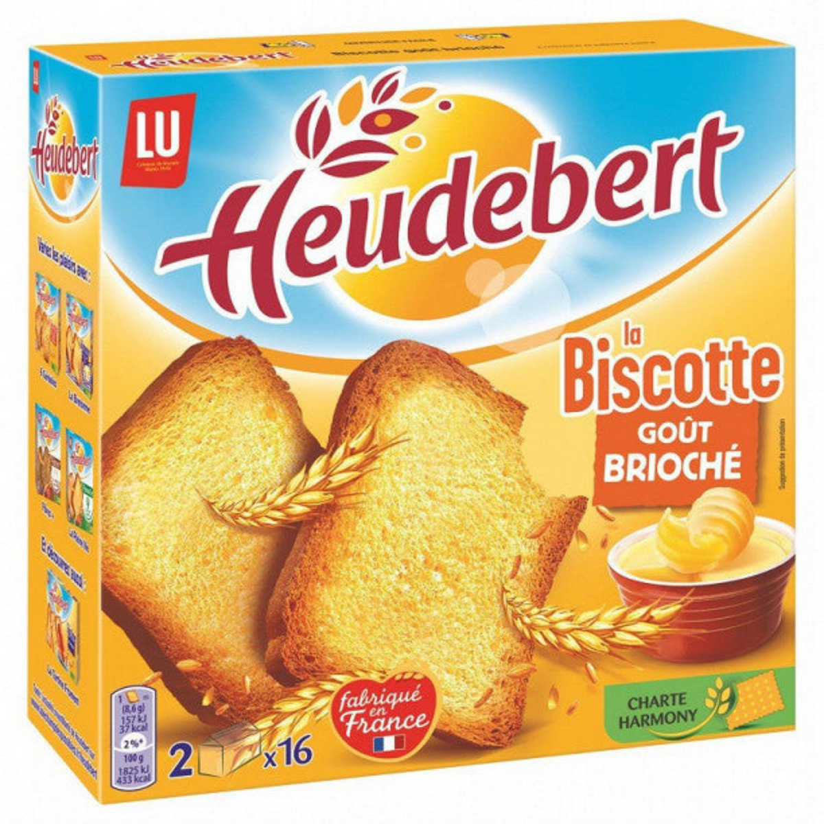 LU HEUDEBERT Biscotte brioche 290g -E61/60