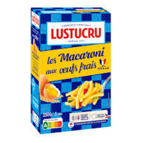 Lustucru Pasta Macaroni with fresh eggs 250g -C132