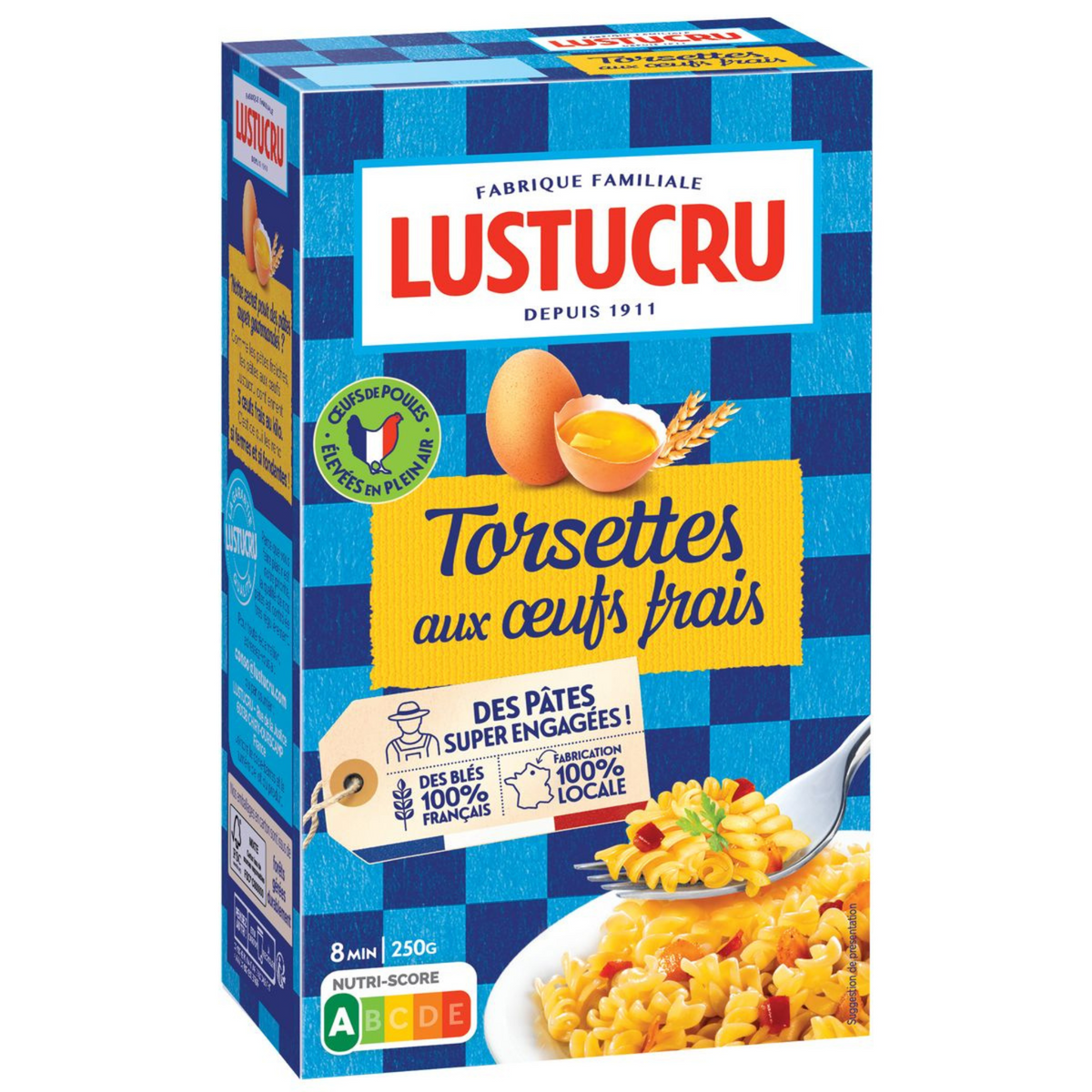 Lustucru pasta torsottes with fresh eggs 250 g -C121