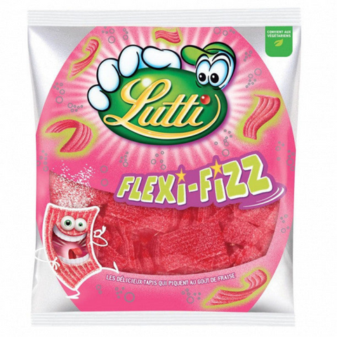 Lutti Flexi -Fizz Strawberry 225G -B111