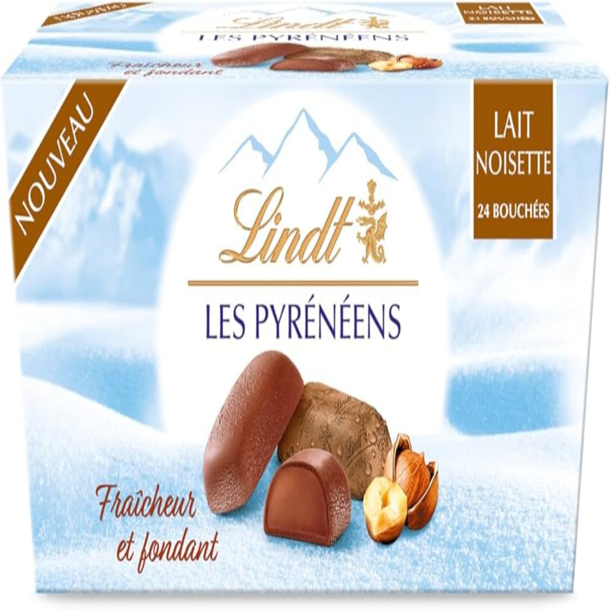 Lindt  Les Pyrénéens  lait et noisettes 175g -M13