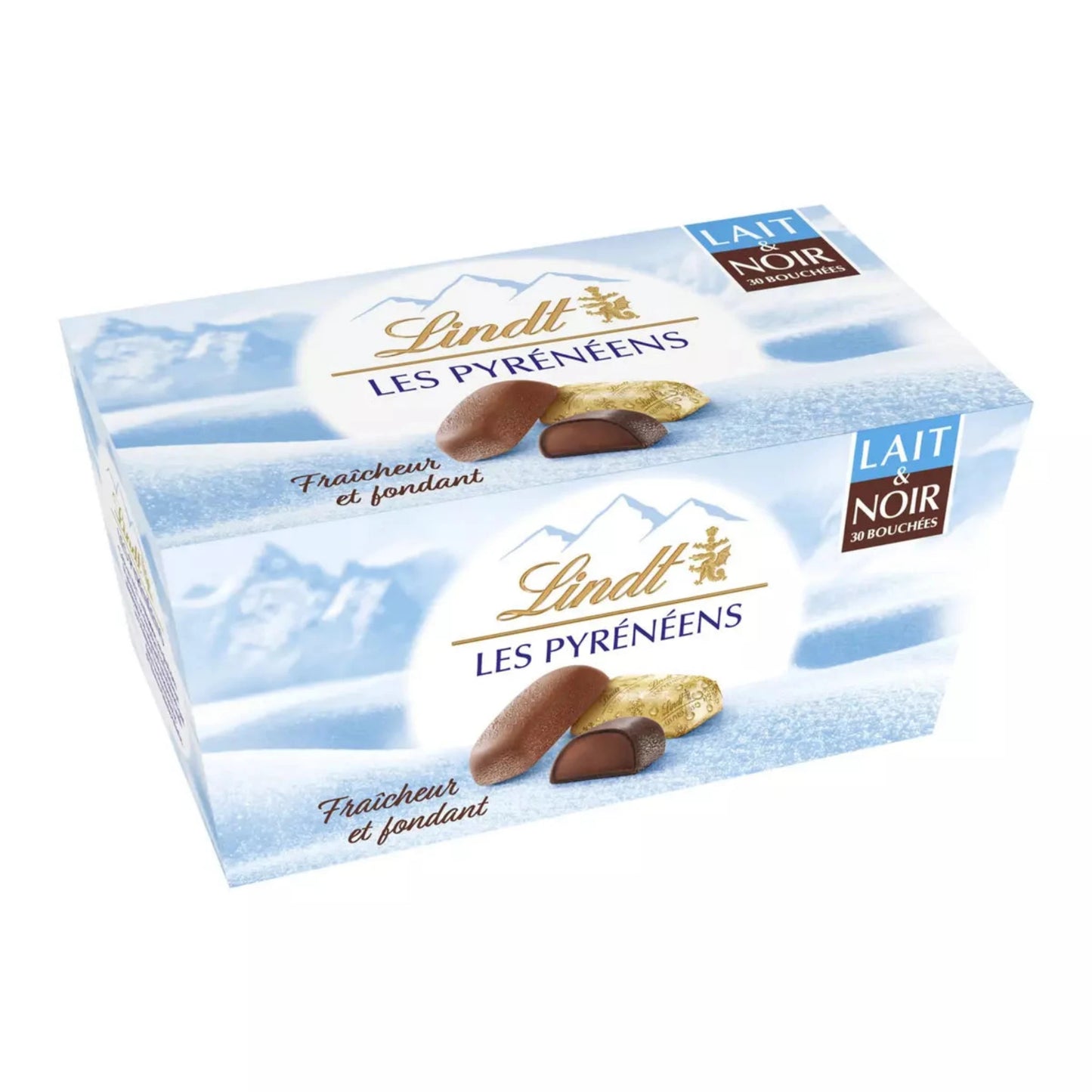 LINDT  Les Pyrénéens  lait et noir   175g -p
