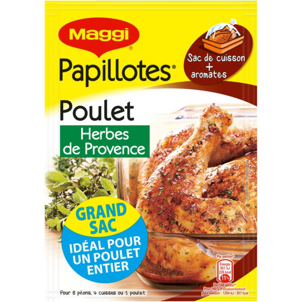 MAGGI PAPILLOTTE POULET HP 34g  -G63