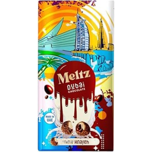 MELTZ Dubai Chocolate Coffee 192g - Un mélange exquis de chocolat riche et de café intense dans un format pratique de 192g. Parfait pour les amateurs de saveurs audacieuses, ce produit vous offre une expérience gourmande unique qui éveille les sens à chaque dégustation. Apportez une touche de luxe à vos pauses café avec MELTZ, l'alliance parfaite entre douceur et énergie