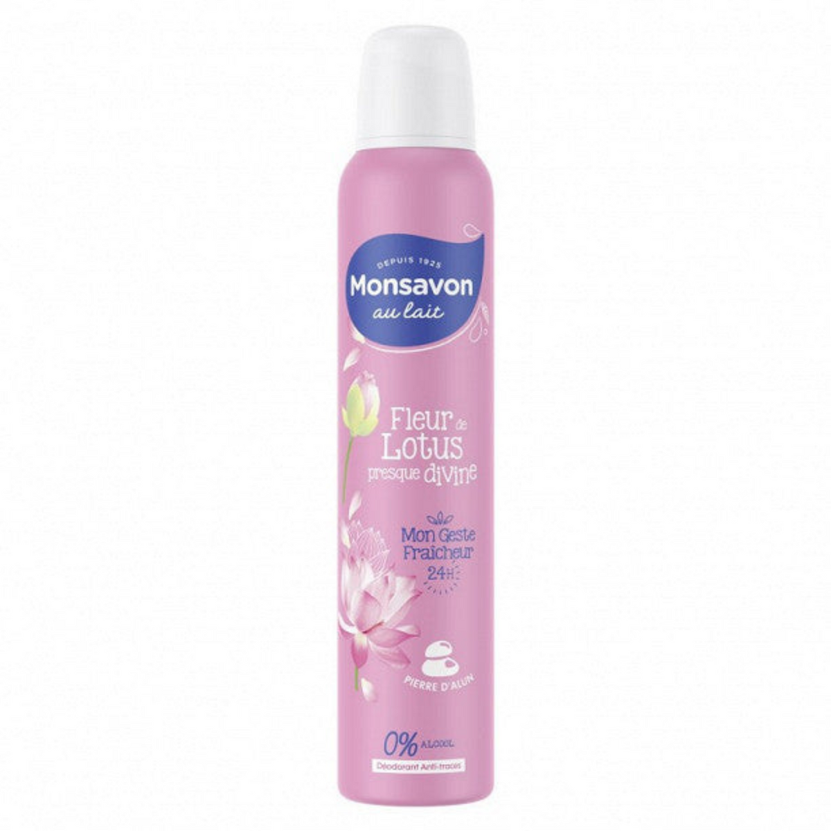 MONSAVON Déodorant lait & fleur de lotus anti-transpirant 200ml -J83