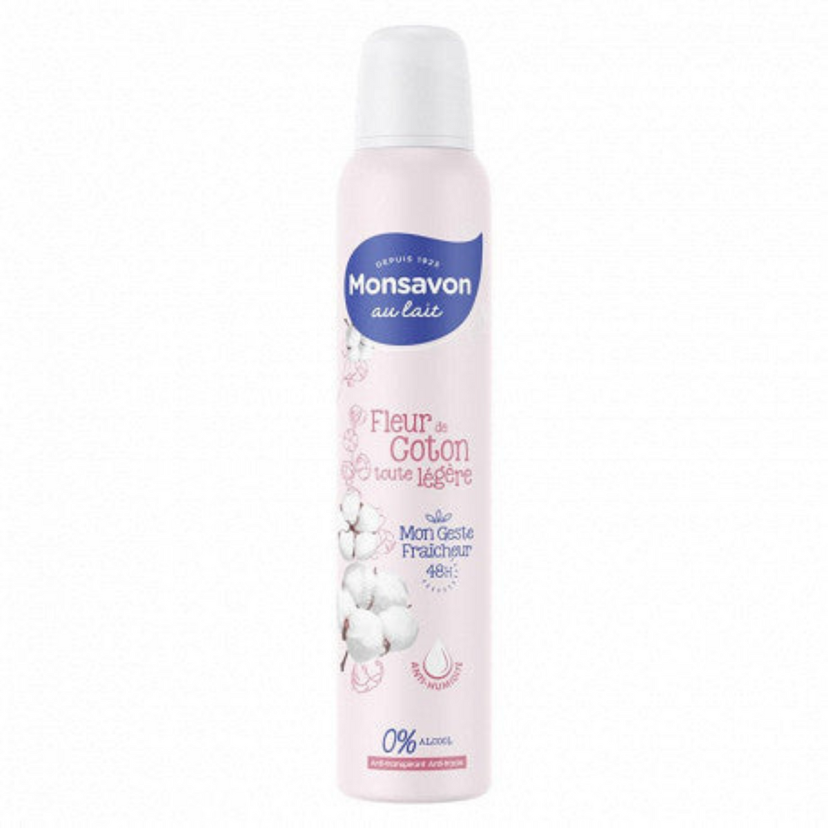 MONSAVON Déodorant spray Lait et coton  200ml -K12