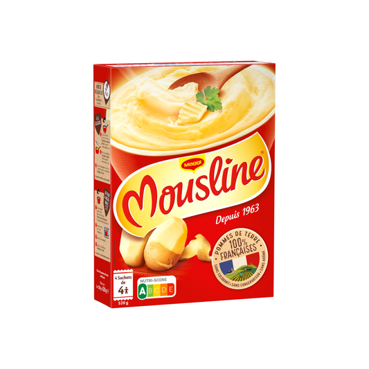 Mousline Puree Nature 4x130g -M30