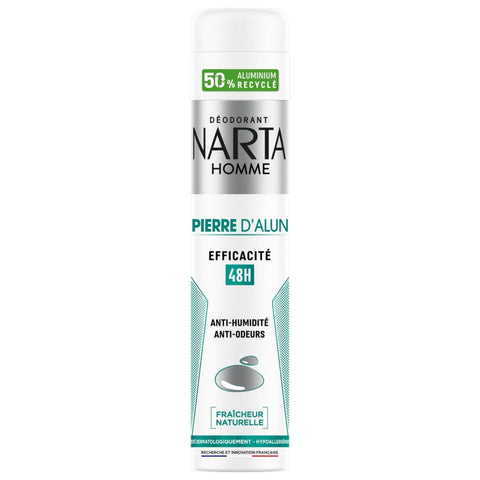 NARTA Deodorant atomizer for men stone alum 200g