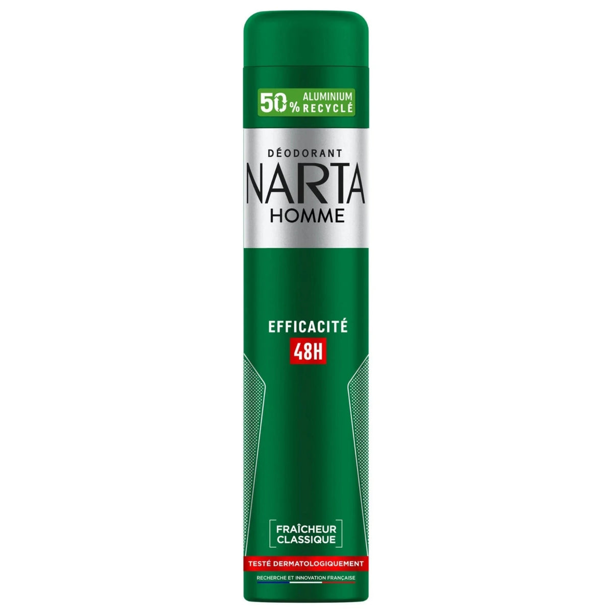 NARTA Déodorant Homme 24h Fraîcheur Classique Sans Sel d'Aluminium 200ml -K11