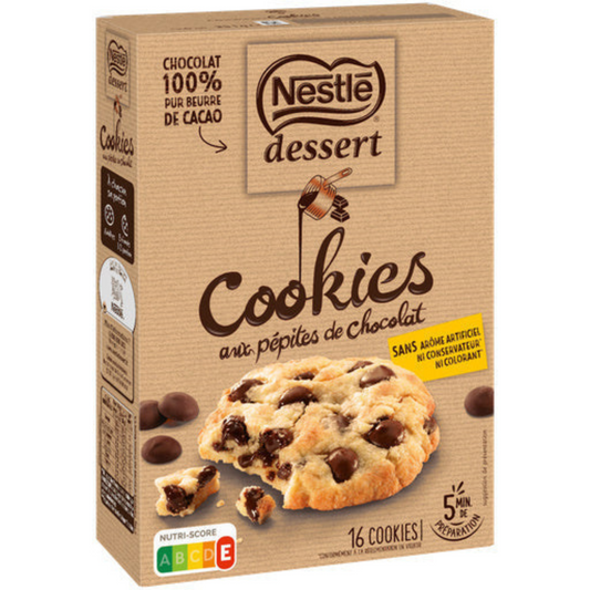 NESTLÉ Préparation gâteau cookies pépites chocolat  351g -E32
