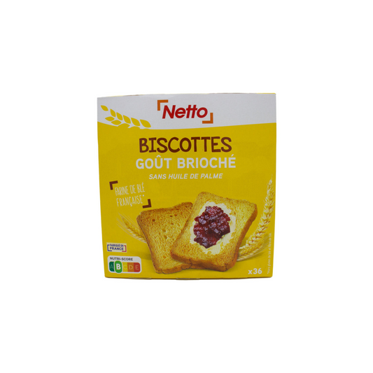 NETTO 36 biscottes briochées 300g -E72/73
