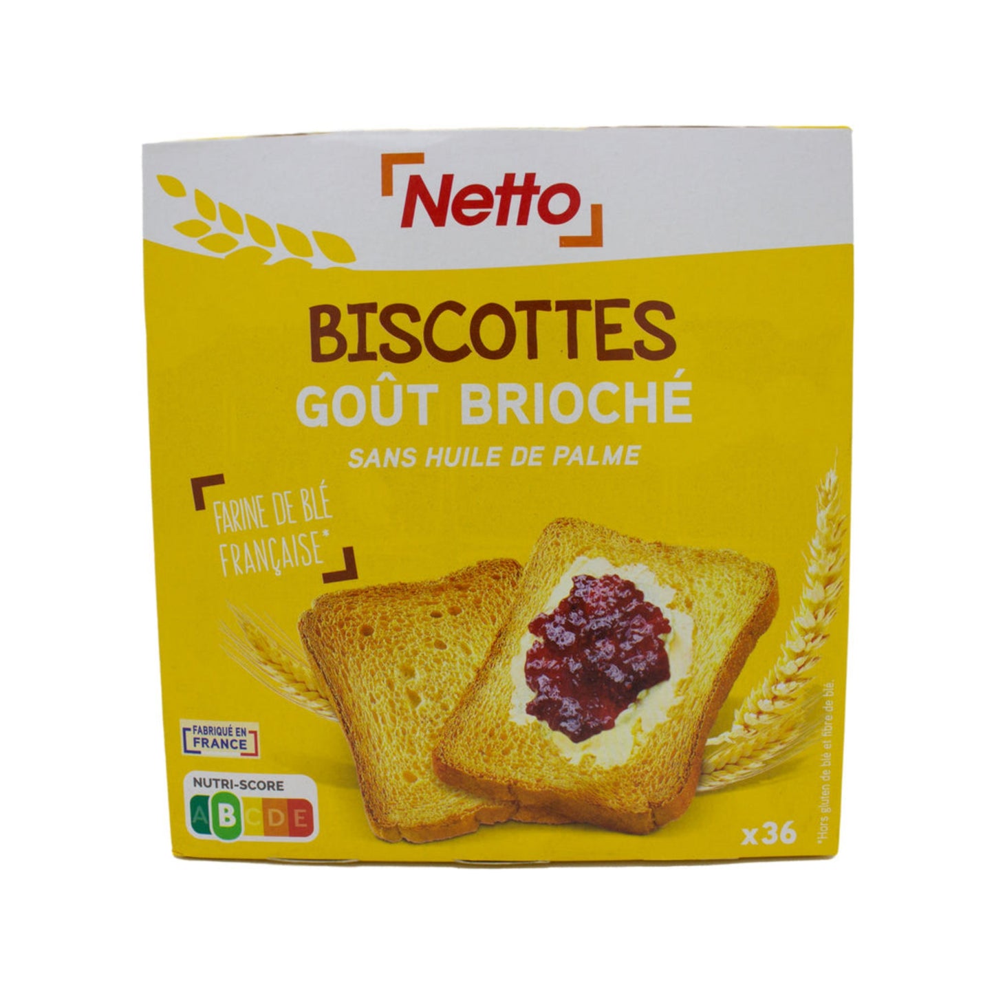 NETTO 36 biscottes briochées 300g -E72/73
