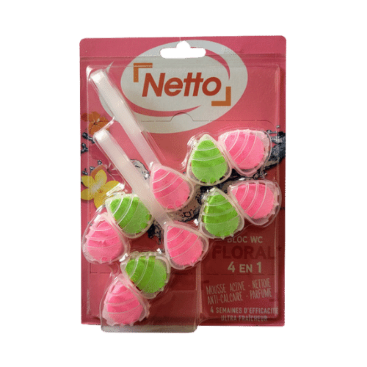 NETTO 4en1 floral wc block x2 110g -J12