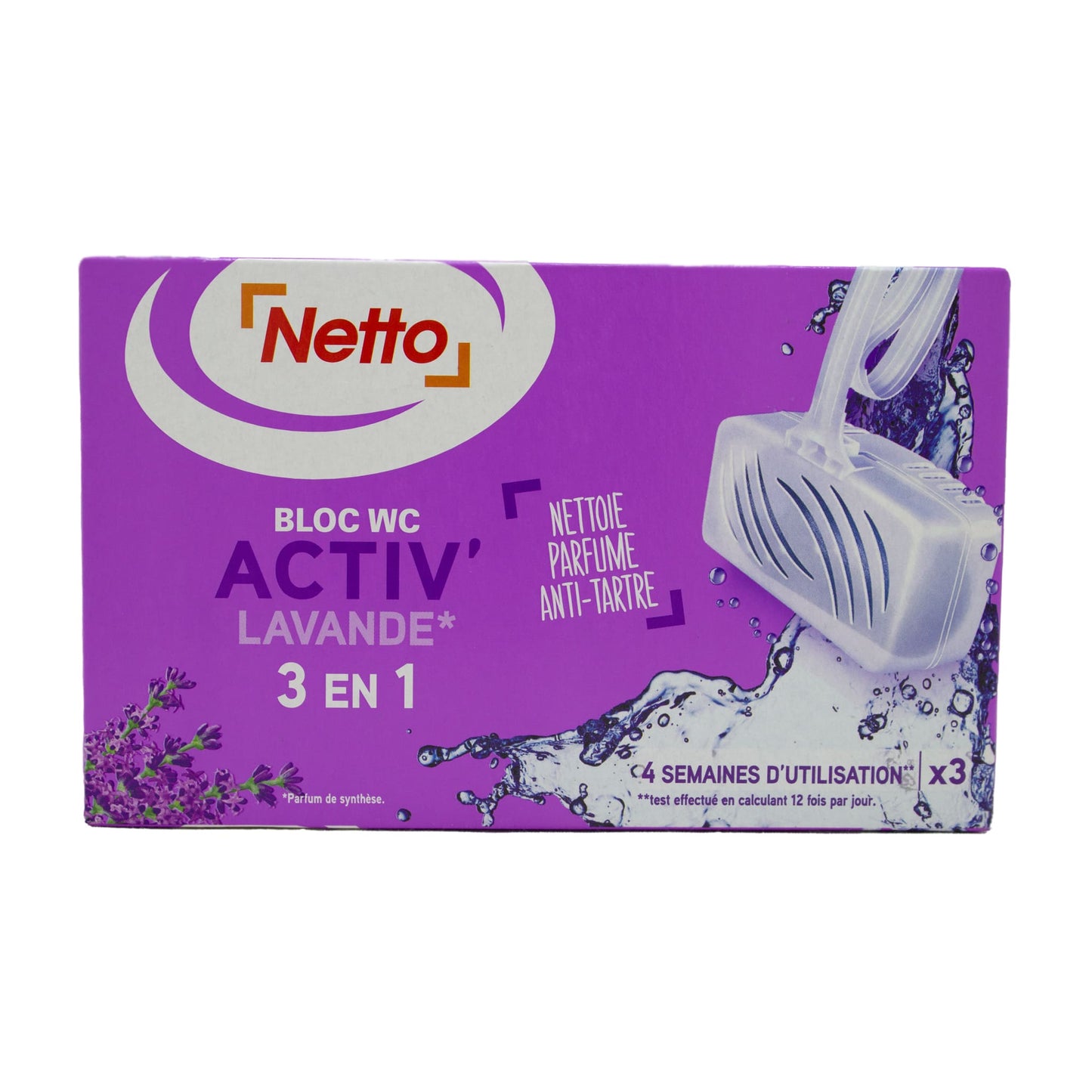NETTO 3in1 scented toilet block 120g -J32